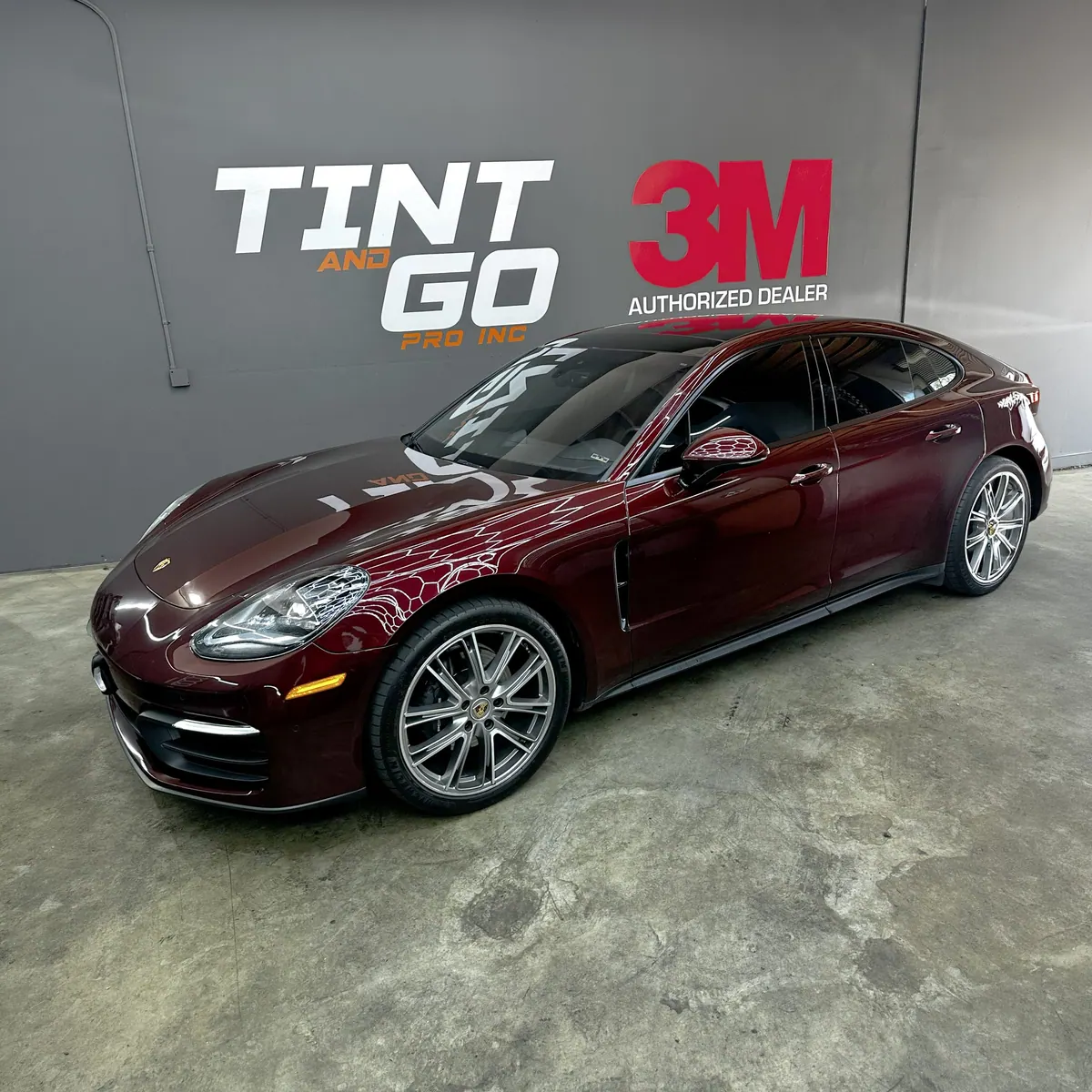 Porsche after a professional Tint and Go Pro studio service